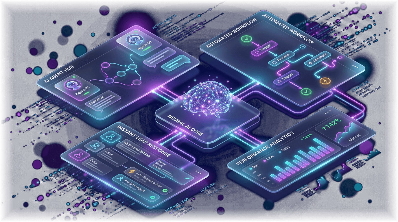 AI Automation Workflow Illustration